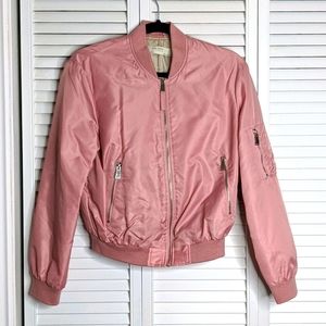 ZARA Pink Bomber Jacket